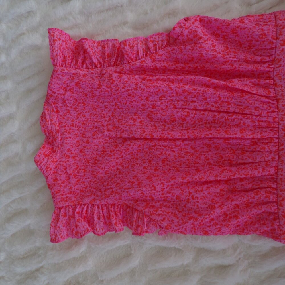 NWT Cinq à Sept A-Line mini Dress Orange  V-Neck feminine 6 - Picture 8 of 9